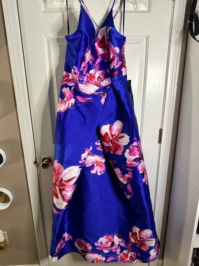 by & by Royal Blue Floral Maxi Dress